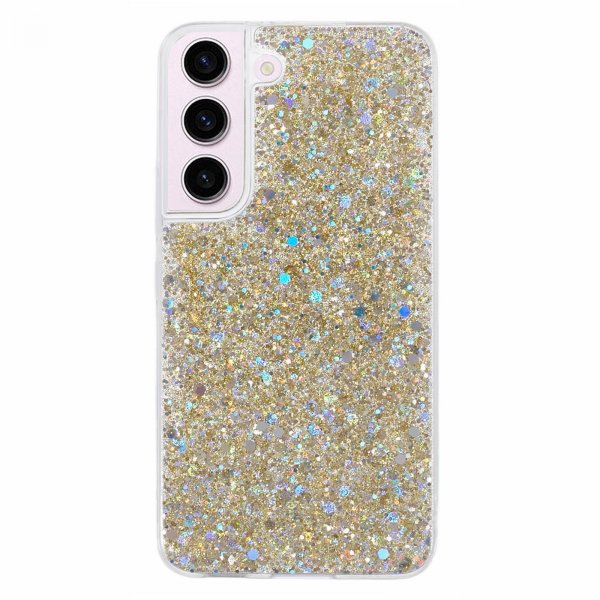 Nordic Covers Samsung Galaxy S23 Cover Sparkle Series Citrine Gold