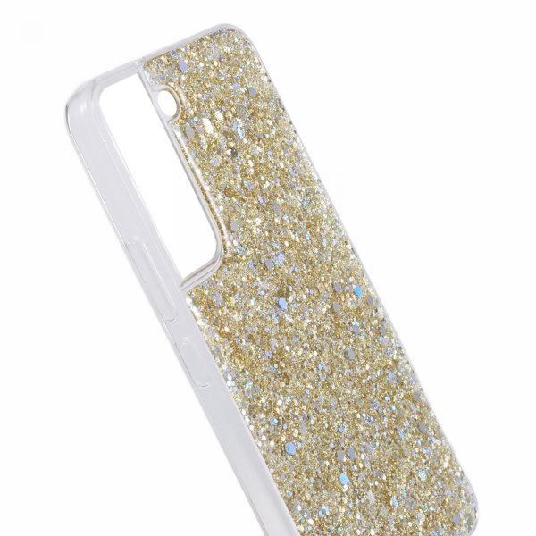 Nordic Covers Samsung Galaxy S23 Cover Sparkle Series Citrine Gold