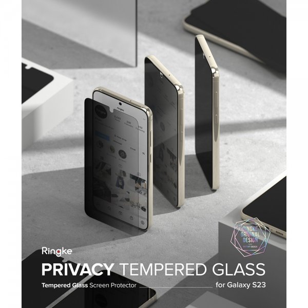 Ringke Samsung Galaxy S23 Skærmbeskytter Privacy Glass