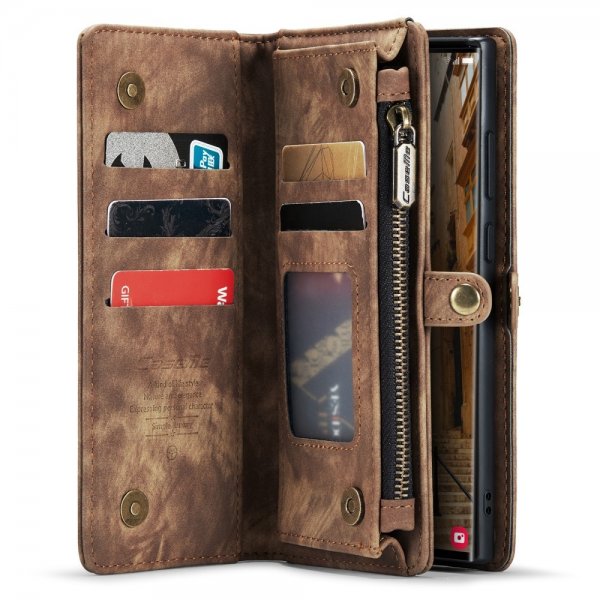 CaseMe Samsung Galaxy S23 Ultra Cover 008 Series Aftageligt Cover Brun