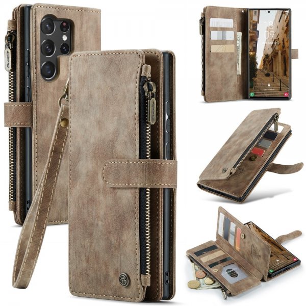 CaseMe Samsung Galaxy S23 Ultra Cover C30 Series Brun