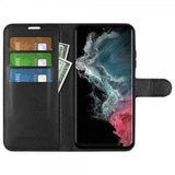 Nordic Covers Samsung Galaxy S23 Ultra Etui Litchi Raven Black