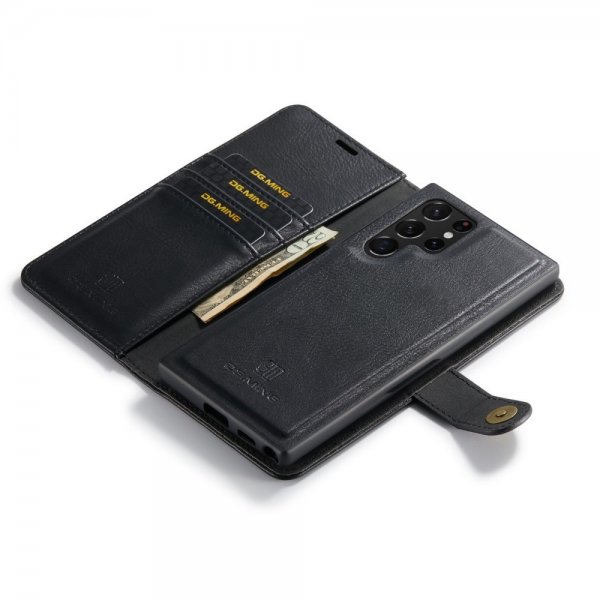 Dg.Ming Samsung Galaxy S23 Ultra Etui med Aftageligt Cover Sort