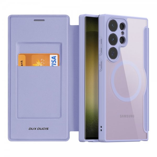 Dux Ducis Samsung Galaxy S23 Ultra Cover Skin X Pro Series MagSafe Lilla
