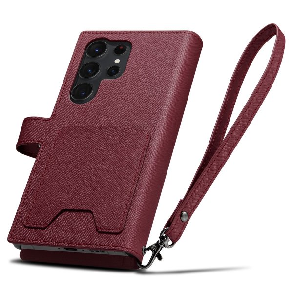 Spigen Samsung Galaxy S23 Ultra Cover Wallet S Plus Burgundy