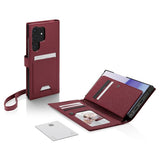 Spigen Samsung Galaxy S23 Ultra Cover Wallet S Plus Burgundy