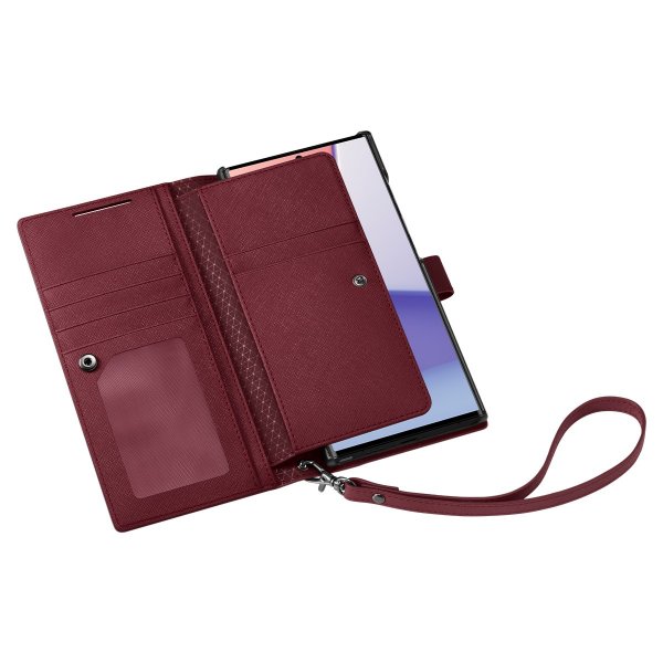Spigen Samsung Galaxy S23 Ultra Cover Wallet S Plus Burgundy