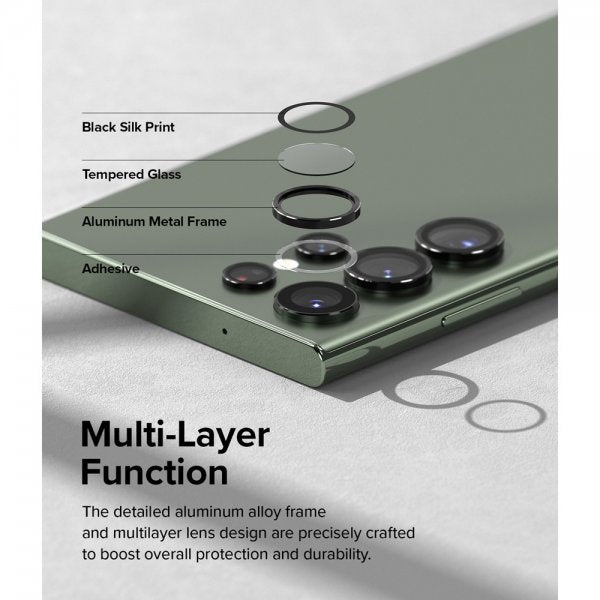 Ringke Samsung Galaxy S23 Ultra Kamerabeskyttelse Camera Lens Frame Sort