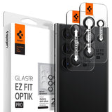 Spigen Samsung Galaxy S23 Ultra Kamerabeskyttelse GLAS.tR EZ Fit Optik Pro Sort 2-pak