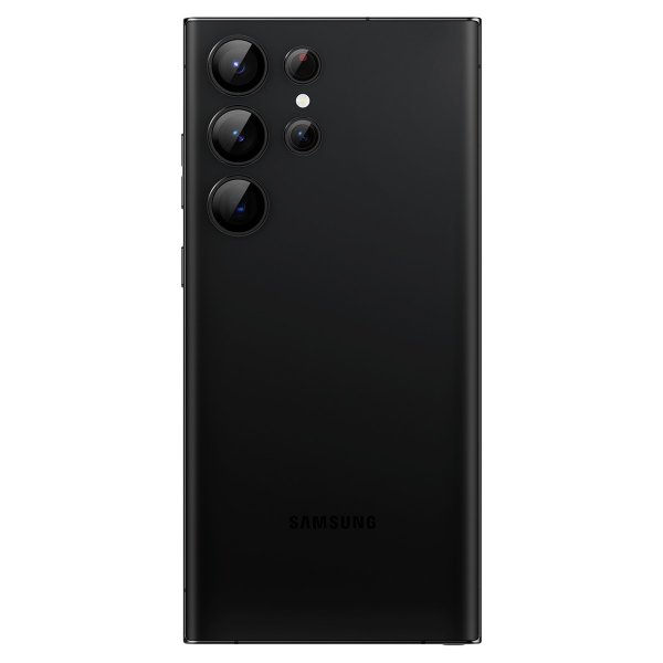 Spigen Samsung Galaxy S23 Ultra Kamerabeskyttelse GLAS.tR EZ Fit Optik Pro Sort 2-pak