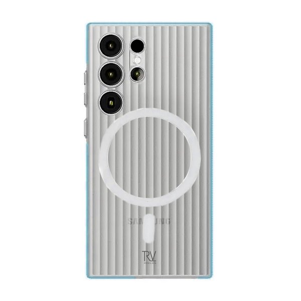 Rvelon Samsung Galaxy S23 Ultra Cover Riflet MagSafe Blå