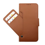 Rvelon Samsung Galaxy S23 Ultra Etui Udfoldeligt Kortfag Brun