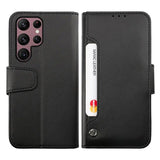 Rvelon Samsung Galaxy S23 Ultra Etui Udklappeligt Kortrum Sort