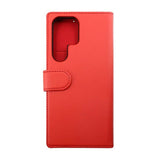 Rvelon Samsung Galaxy S23 Ultra Etui Magnetisk Aftageligt Cover Rød