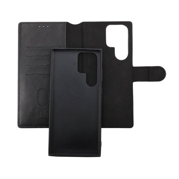 Rvelon Samsung Galaxy S23 Ultra Cover Magnetisk Aftageligt Etui Sort