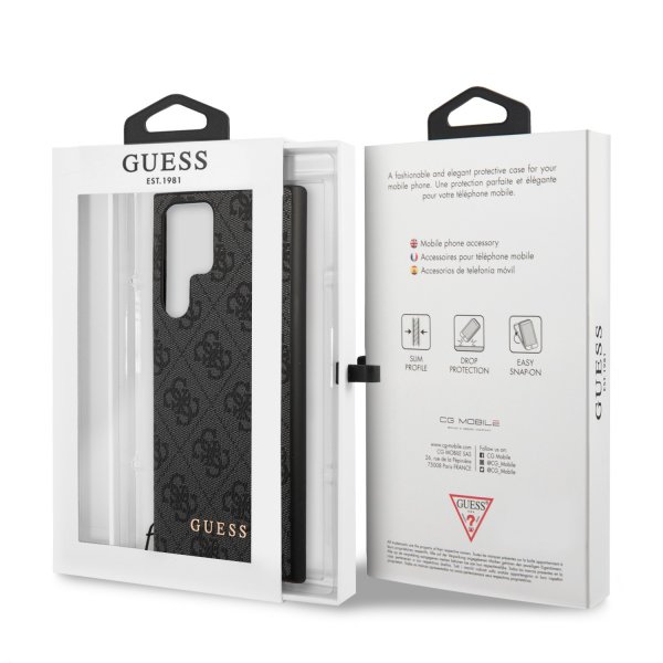 Guess Samsung Galaxy S23 Ultra Cover 4G Charms Grå
