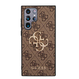 Guess Samsung Galaxy S23 Ultra Cover 4G Logo Brun
