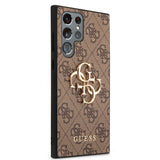 Guess Samsung Galaxy S23 Ultra Cover 4G Logo Brun