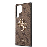 Guess Samsung Galaxy S23 Ultra Cover 4G Logo Brun