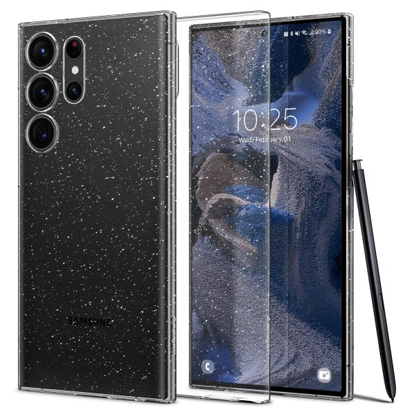 Spigen Samsung Galaxy S23 Ultra Cover Air Skin Glitter Crystal Quartz