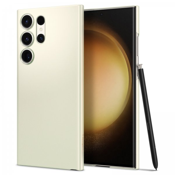 Spigen Samsung Galaxy S23 Ultra Cover AirSkin Shiny Cream
