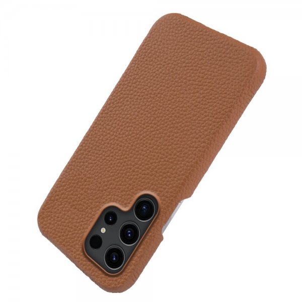 Samsung Galaxy S23 Ultra Cover Ægte Læder MagSafe Brun