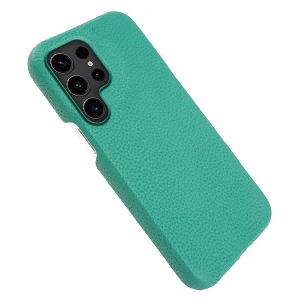Samsung Galaxy S23 Ultra Cover Ægte Læder MagSafe Lysegrøn