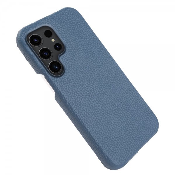 Samsung Galaxy S23 Ultra Cover Ægte Læder MagSafe Mørkeblå