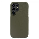 Samsung Galaxy S23 Ultra Cover Ægte Læder MagSafe Mørkegrøn