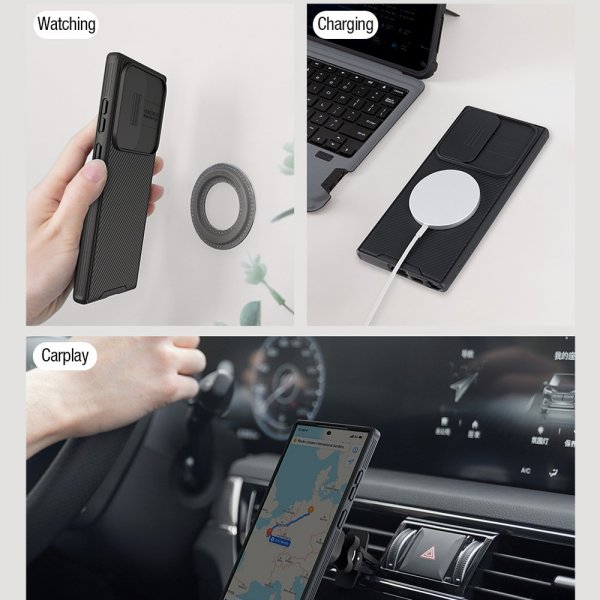 Nillkin Samsung Galaxy S23 Ultra Cover CamShield Pro MagSafe Sort