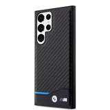 BMW Samsung Galaxy S23 Ultra Cover Carbon & Stripe Sort