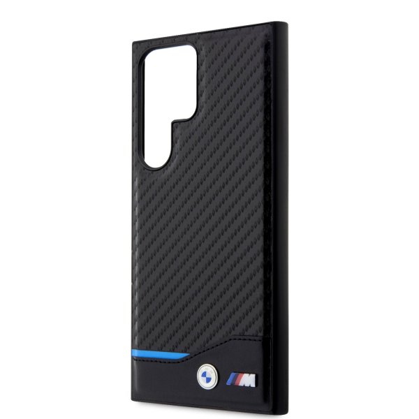 BMW Samsung Galaxy S23 Ultra Cover Carbon & Stripe Sort