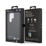 BMW Samsung Galaxy S23 Ultra Cover Carbon & Stripe Sort