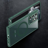 Samsung Galaxy S23 Ultra Cover Farvet Kant MagSafe Grøn