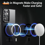 Samsung Galaxy S23 Ultra Cover Farvet Kant MagSafe Sort