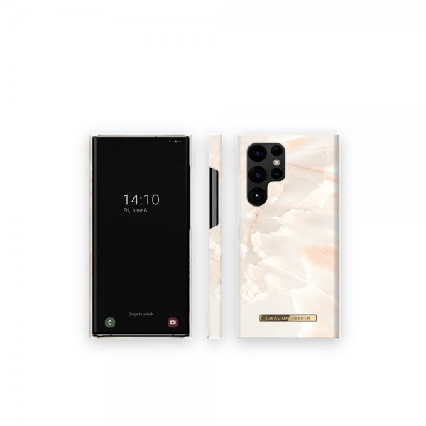Ideal of Sweden Samsung Galaxy S23 Ultra Cover Fashion Case Rose Pearl Marble