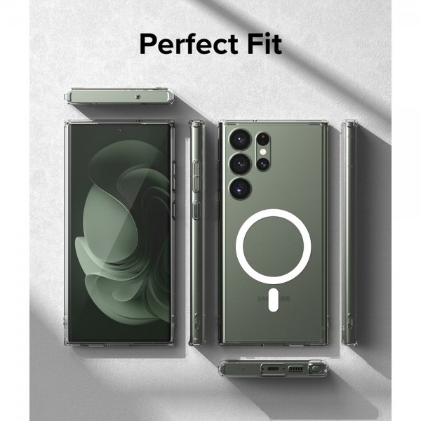 Ringke Samsung Galaxy S23 Ultra Cover Fusion Magnetic Mat Gennemsigtig