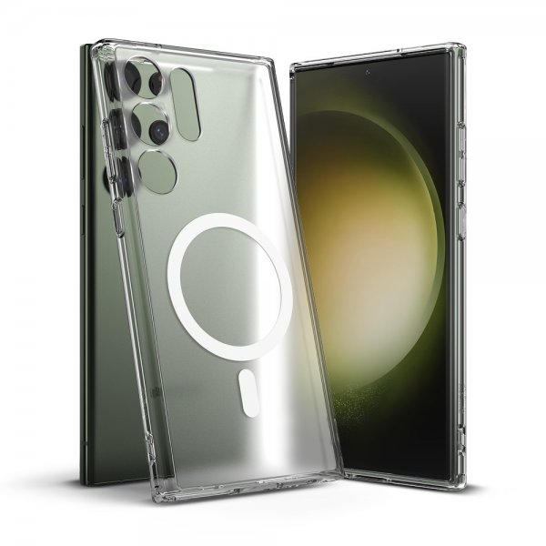 Ringke Samsung Galaxy S23 Ultra Cover Fusion Magnetic Mat Gennemsigtig