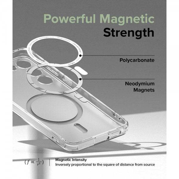 Ringke Samsung Galaxy S23 Ultra Cover Fusion Magnetic Mat Gennemsigtig