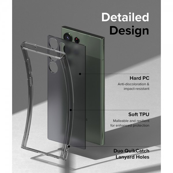 Ringke Samsung Galaxy S23 Ultra Cover Fusion Matte Smoke Black