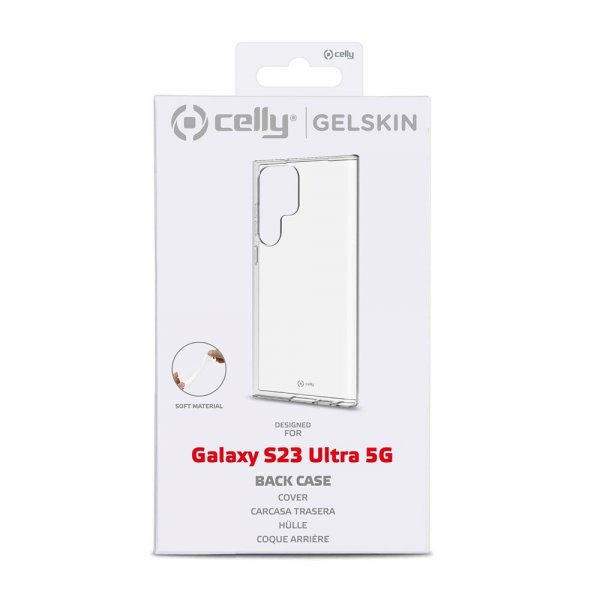 Celly Samsung Galaxy S23 Ultra Cover GELSKIN Transparent