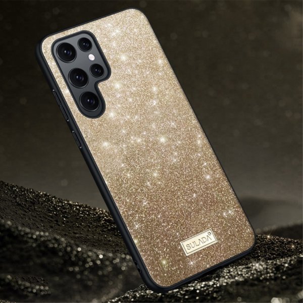 Sulada Samsung Galaxy S23 Ultra Cover Glimmer Guld