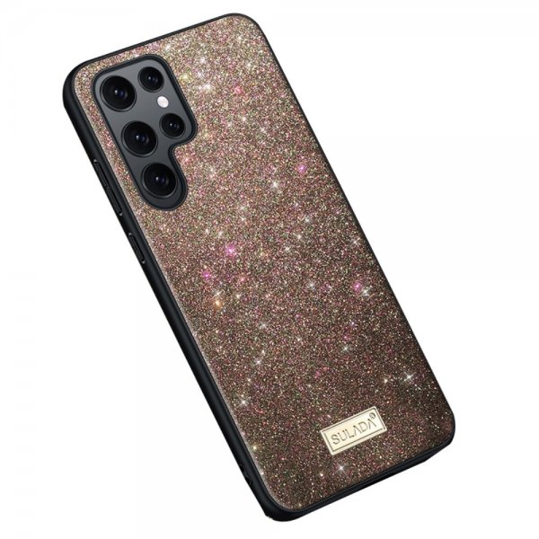 Sulada Samsung Galaxy S23 Ultra Cover Glitter Rosaguld