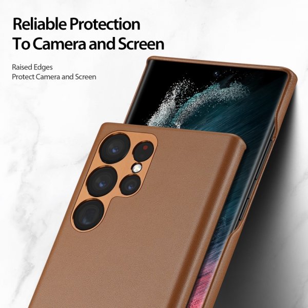 Dux Ducis Samsung Galaxy S23 Ultra Cover Grit Series Brun