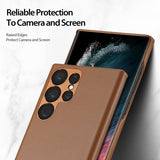 Dux Ducis Samsung Galaxy S23 Ultra Cover Grit Series Brun