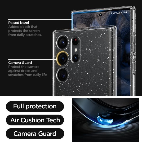 Spigen Samsung Galaxy S23 Ultra Cover Liquid Crystal Glitter Crystal Quartz