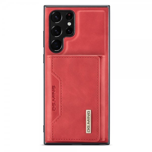 Dg.Ming Samsung Galaxy S23 Ultra Cover M2 Series Aftagelig Kortholder Rød
