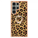 Samsung Galaxy S23 Ultra Cover med Finger Ring Motiv Leopardmønster