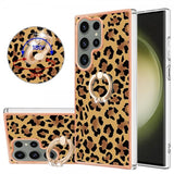 Samsung Galaxy S23 Ultra Cover med Finger Ring Motiv Leopardmønster