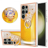 Samsung Galaxy S23 Ultra Cover med Fingerring Ølmotiv